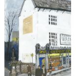 Watercolour by D Swan local interest painting Newcastle under Lyme: Depicting Clement Wain Ltd.,