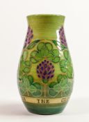 Dennis Chinaworks vase by Sally Tuffin "Roll Me Over in the Clover": Limited edition no.7 of 49,