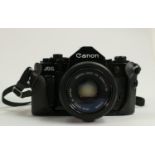 Pristine Canon A-1 35mm Film Camera Outfit to include: A-1 Body, FD 50mm x 2, Zoom FD 35-70mm,