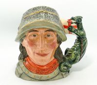 Royal Doulton large character jug St George D7129: With certificate