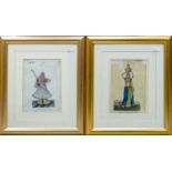 Two 19th century Indian watercolours: Measuring 18cm x 13cm & 18.5cm x 12cm excluding mounts and