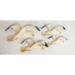 Beswick set of four flying Seagull wall plaques: Models 658-1, 658-2, 658-3 & 658-4 (4)