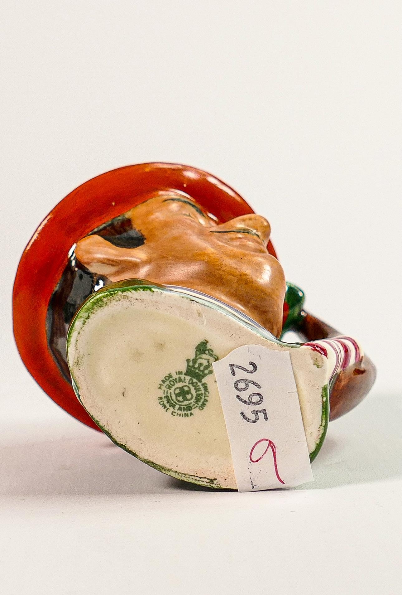 Royal Doulton miniature character jug Gondolier: D6595, painted in a different colourway. - Image 2 of 3