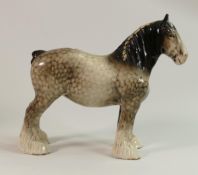 Beswick Rocking Horse grey Shire horse: 818
