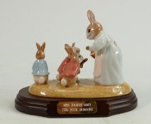 Beswick Beatrix Potter tableau: Mrs Rabbit and the four bunnies, limited edition