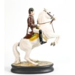 Beswick figure of a Lipizzaner horse with rider no.2467: