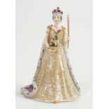 Large Spode limited edition figure Queen Elizabeth the Diamond Jubilee 2012:
