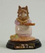 Beswick Beatrix Potter figure This Pig Had a Bit of Meat: Gold backstamp. Limited edition 189/1500