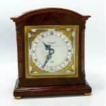Mahogany cased Elliot miniature Bracket clock timepiece retailed by Mappin & Webb London: Height