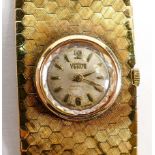 18ct gold VENUS ladies wrist watch & heavy bracelet: Gross weight 61.4g