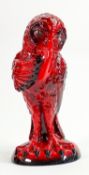 Peggy Davies Ruby Fusion Grotesque bird figure The Whisperer: Height 27cm