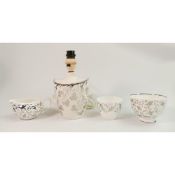 Millicent Taplin for Wedgwood: An interesting lot containing a lamp base signed on base in silver to