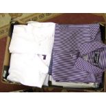 A quantity of mens shirts: to include dress shirts and casual . Mainly XL (18)