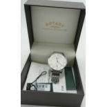Rotary Gents Ultra Slim Watch: boxed