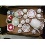 Grafton Malvern patterned Coffee Ware; including Coffee Pot, 6 saucers & 8 cups together with a