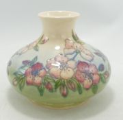 Moorcroft Spring Bloom squat vase: Height 10.5cm