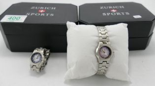 Two Zurich Sports Ladies Boxed watches: