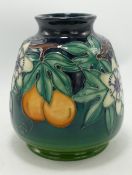 Moorcroft Passionfruit vase: Height 15cm