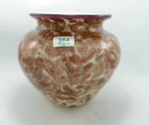 Large Caithness Golden Urn vase: by Franco toffolo . Limited edition 15/75, Height 23cm