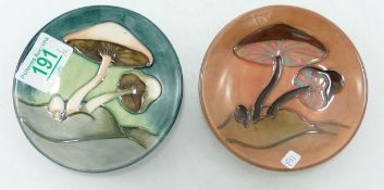 Two Moorcroft coasters in the Fairy Rings design: (2)