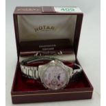 Rotary Ladies Mid Sized Chronograph watch: boxed