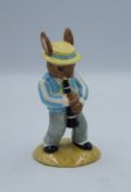 Royal Doulton Bunnykins Figure 'Clarinet Player Bunnykins' DB184 from the Jazz Band Collection