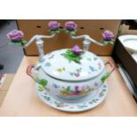 Franklin Mint La Soupiere provencal tureen by Gordon Bleu: with stand and ladle together with