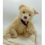 Steiff Collectors Diamond Jubilee Bear with Bag & Cert