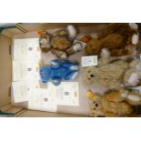 Steiff Collectors Limited Edition small bears including : Elliot, Peace, Monaco, Teddy Girl & PB28(