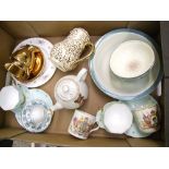 A mixed collection of items to include : Royal Doulton Dessert star dessert set, ellgrave novelty