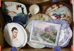 A collection of decorative wall plates to include: Wedgwood, Royal Albert, Royal Doulton, Beswick