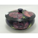 Moorcroft Anemone lidded pot: Diameter 12cm