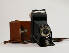 Cased Kodak Brownie Six 20 Bellows Camera:
