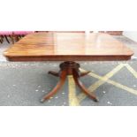 Regency Flame Mahogany tilt top Breakfast Table standing on fine swept base and with original