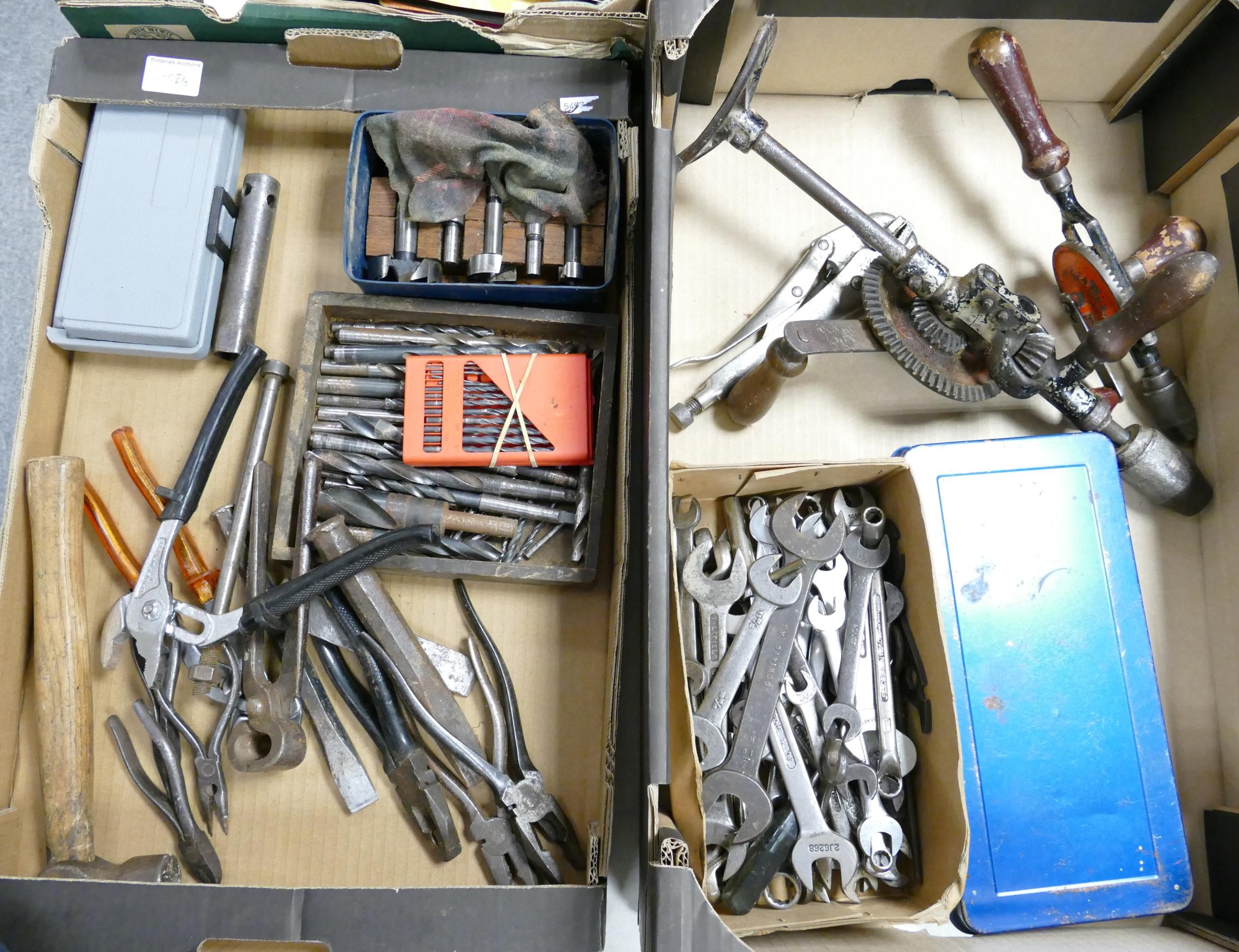 A good collection of vintage DIY hand tools. Including bits, spanners, pliers, socket sets etc ( 2