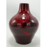 Royal Doulton Flambe Vase Signed Noke: height 15cm
