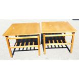 Two Mid Century Occasional Tables, each 51cm square(2)