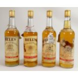 A collection of Vintage Whisky to include Four Bottles of Bells Extra Special Scotch Whisky(4)
