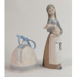 Lladro figure of Girl Holding Piglets & similar 1990 Bell(2)