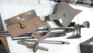 A collection of Antique Blacksmith Tools(9)