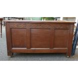 very large carved blanket chest