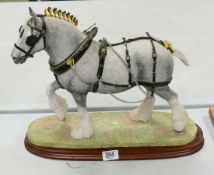 Border Fine Arts Horse Champion Shire Grey B0888A Impressed Anne Wall: Limited Edition 256/500 on