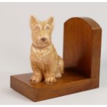 Pair of Art Deco Bookends As Pottery Dogs(2)