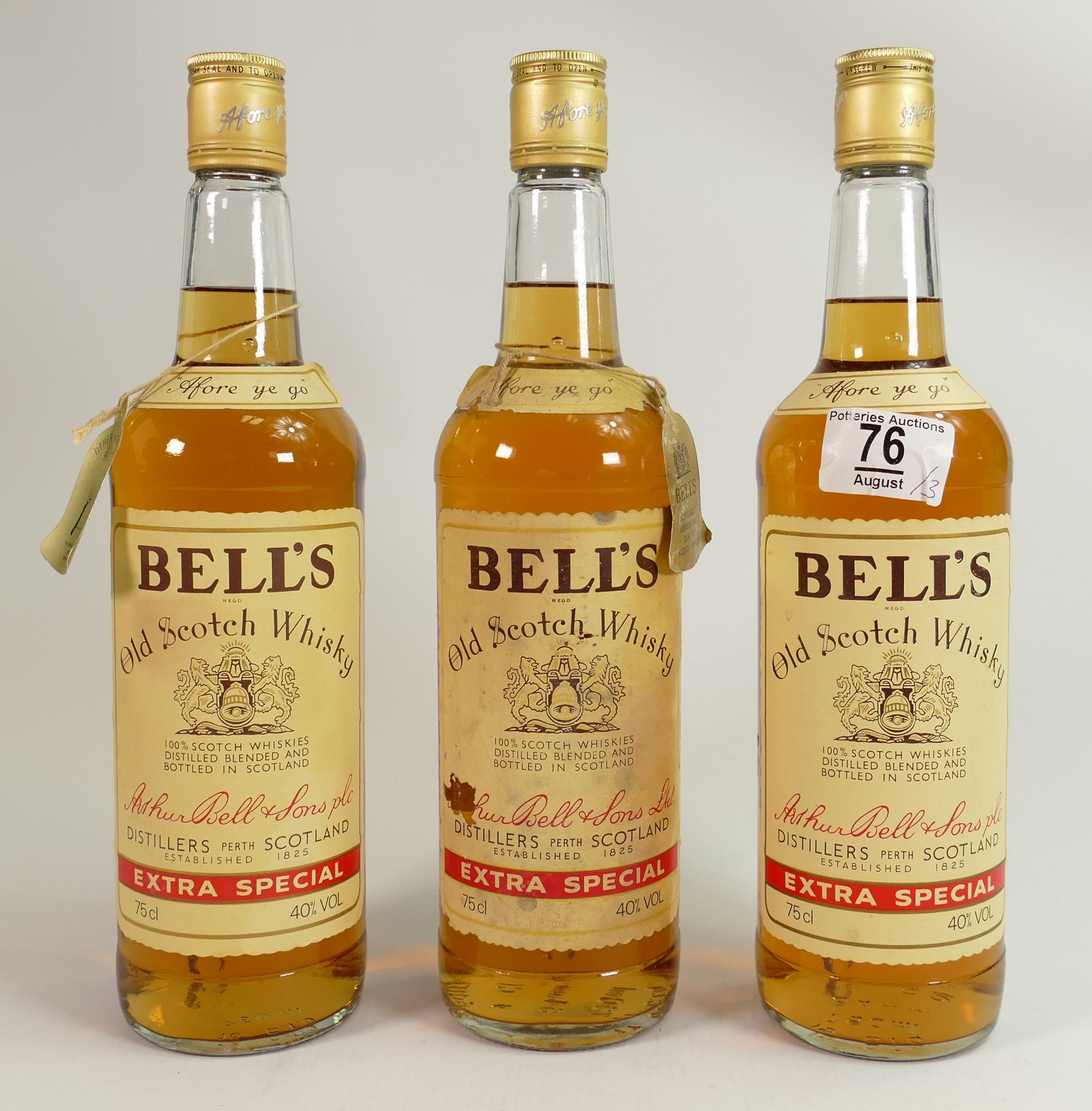 A collection of Vintage Whisky to include Three Bottles of Bells Extra Special Scotch Whisky(3)