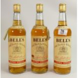 A collection of Vintage Whisky to include Three Bottles of Bells Extra Special Scotch Whisky(3)