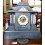 slate mantle clock