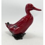 Royal Doulton Flambe Duck: height 15cm