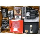 A mixed collection of Optical Equipment to include Olympus Trip Af s-2 other film cameras, Miranda 8