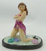 Peggy Davies limited edition figure Phoebe: overpainting with nail varnish or similar noted