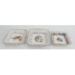 Three Bavarian Pierced Dishes: largest 16.5cm(3)